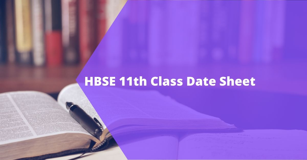 HBSE 11th Class Date Sheet