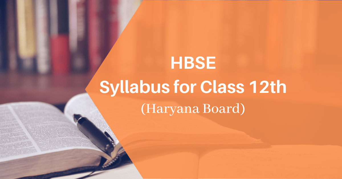 HBSE syllabus for class 12th