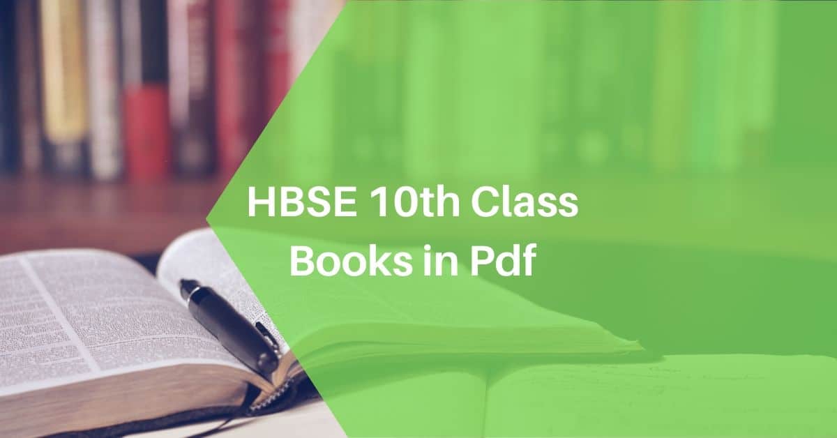 hbse 10th class books