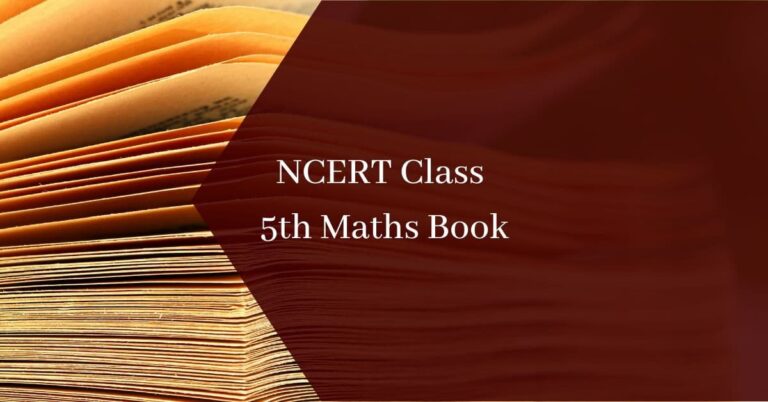 NCERT Class 5th Maths Book Pdf Download -New Syllabus 2024