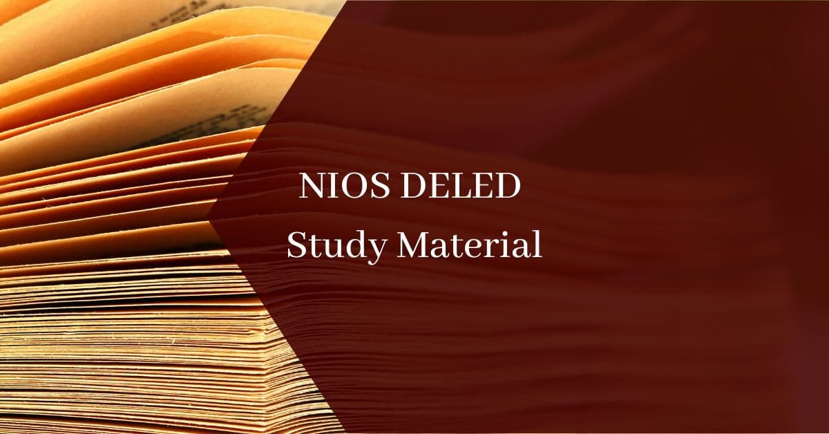 NIOS DELED Study Material