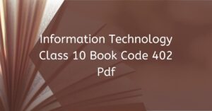 INFORMATION TECHNOLOGY CLASS 10 BOOK CODE 402 NOTES visual data 3