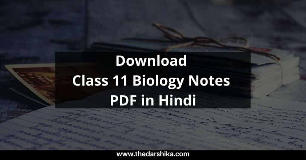 class 11 biology chapter 7 notes pdf download in hindi