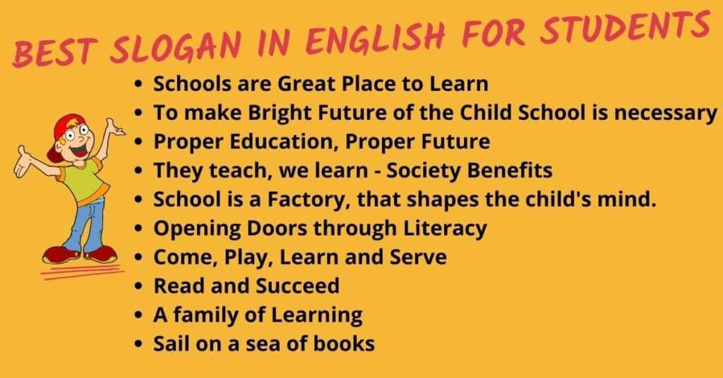 25+ Best Slogans in English for School & Students 2023