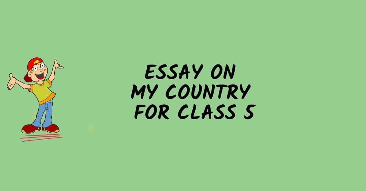 i love my country essay