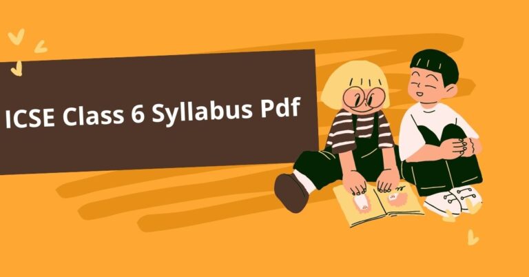 Icse Class 6 Syllabus