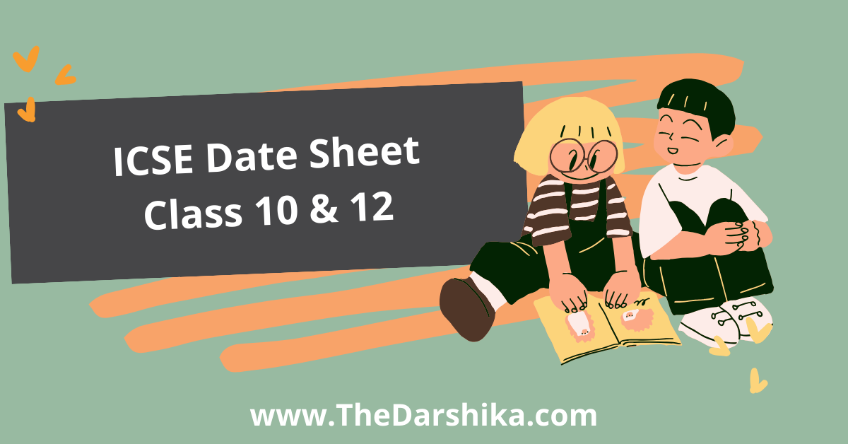 ICSE Date Sheet
