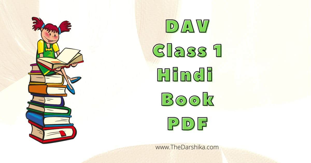 DAV Class 1 Hindi Book PDF