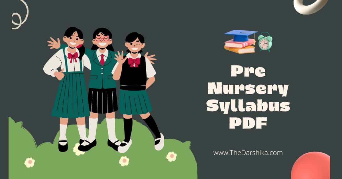 Pre Nursery Syllabus PDF