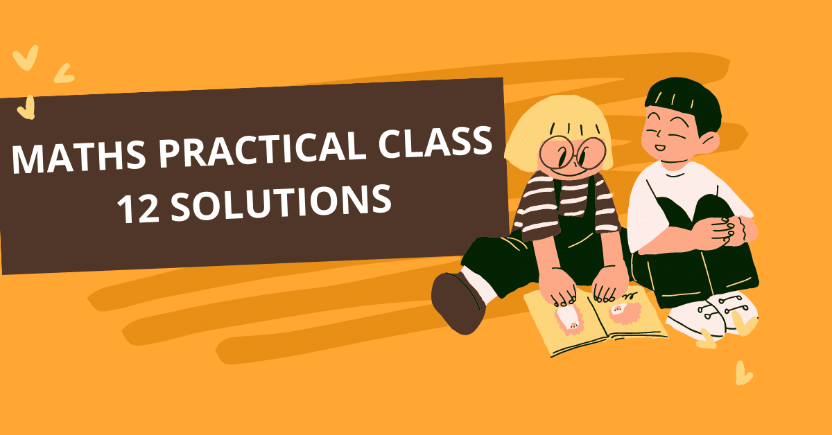 maths practical class 12 solutions
