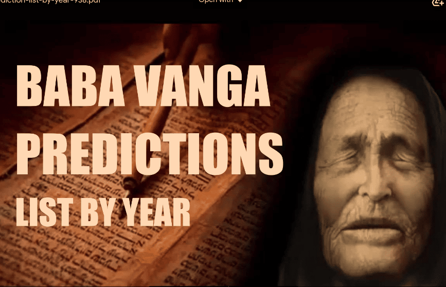 Baba Vanga Predictions List by Year PDF Download 2024
