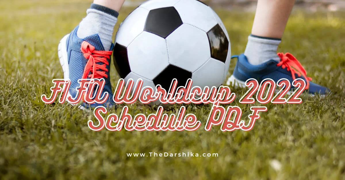 FIFA World Cup Schedule PDF 2022 FIFA World Cup Schedule PDF 2022
