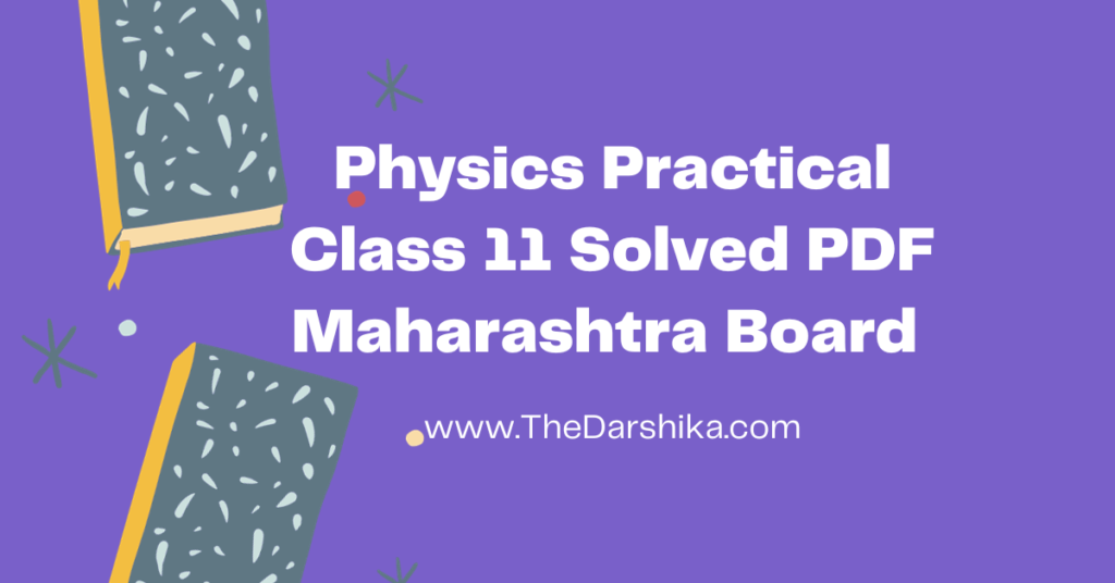 class 11th physics practical book pdf maharashtra board