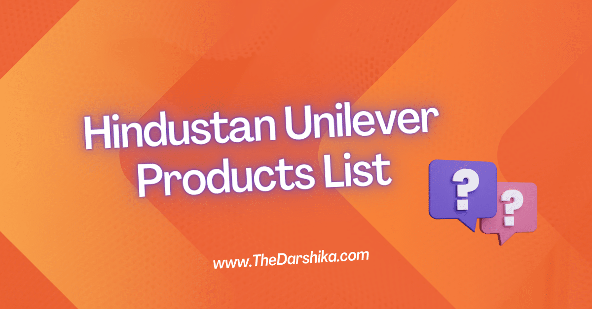 Hindustan Unilever Products List pdf