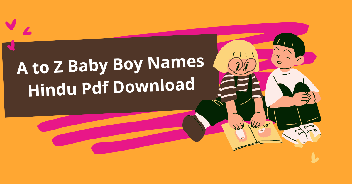 A to Z Baby Boy Names Hindu Pdf Download
