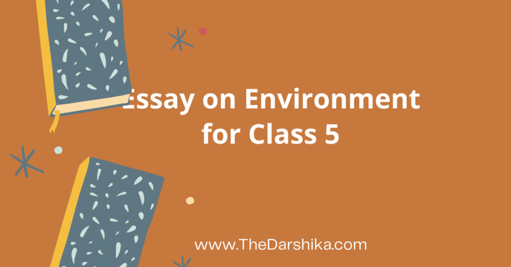 environment essay for class 5