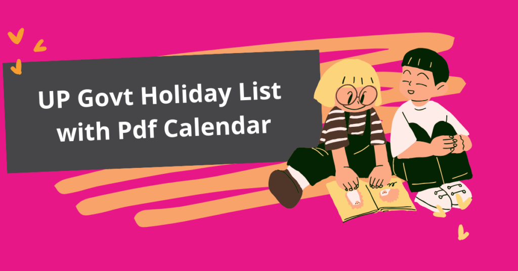 UP Govt Holiday List Pdf Calendar in Hindi 2024