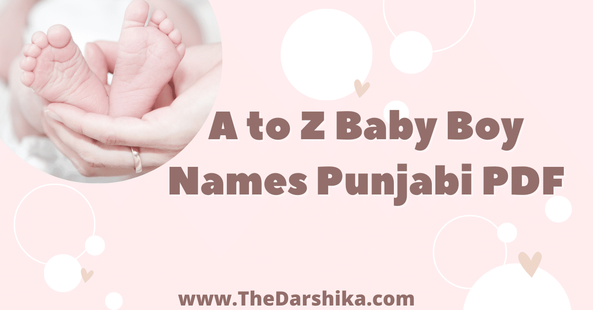 A to Z Baby Boy Names Punjabi pdf