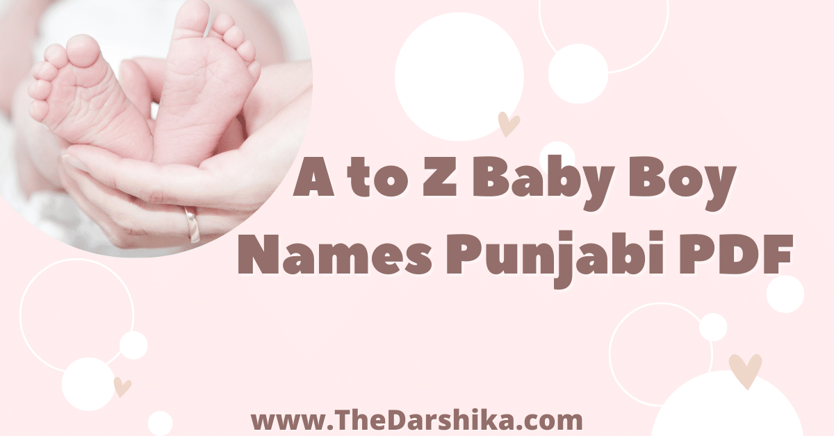 A To Z Baby Boy Names Punjabi Pdf 2024